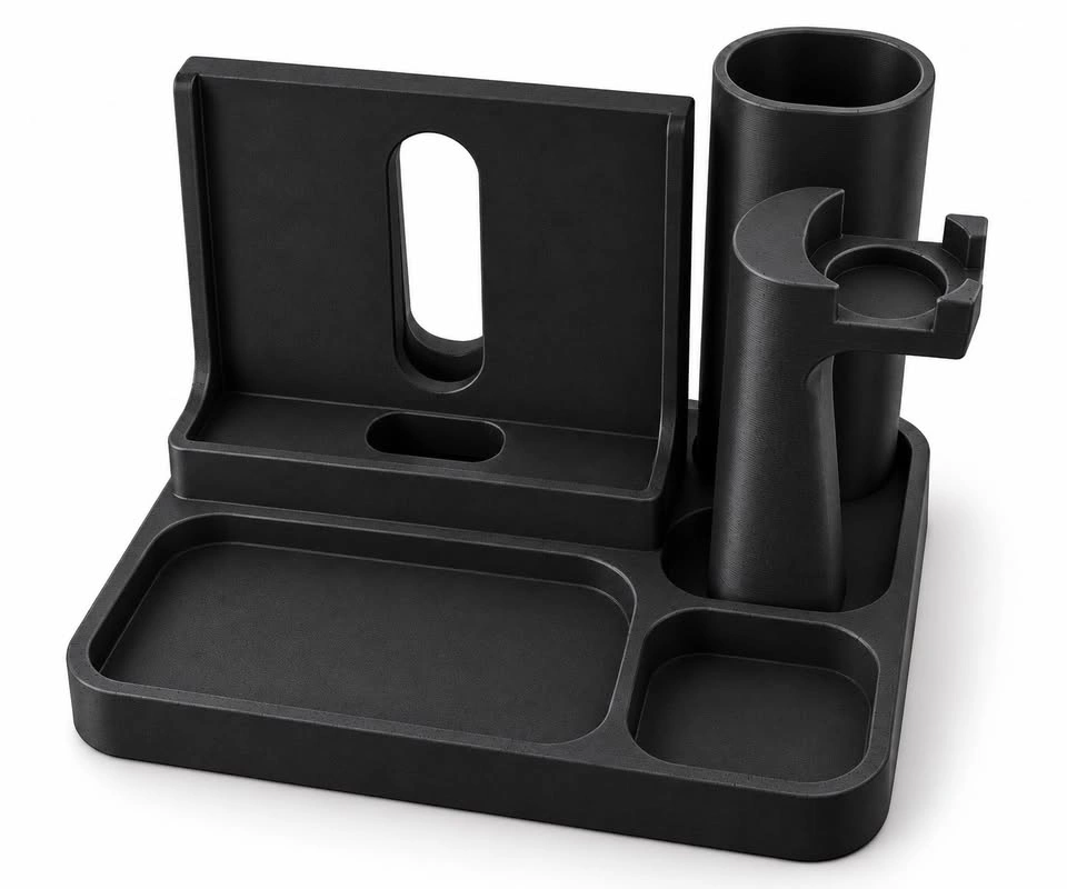 Black Charging Station Organizer – Phone, AirPods & Apple Watch - photo 2