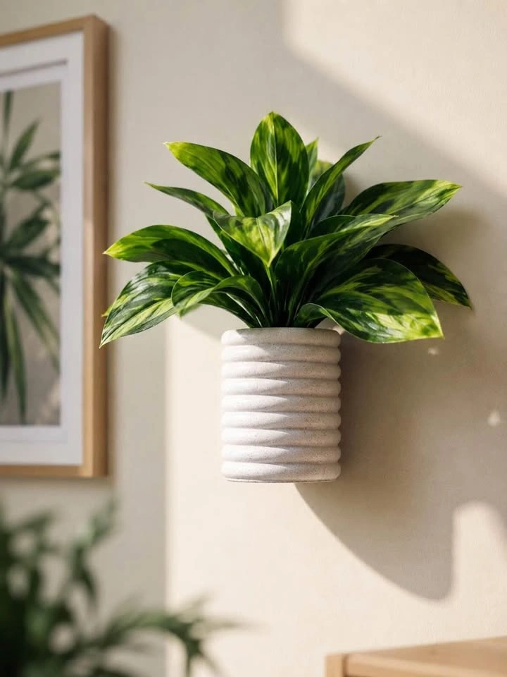 Modern Wall Planter with Hidden Drip Tray – Easy Install