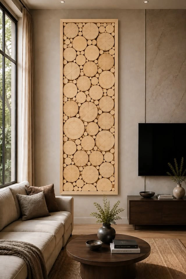 Minimalist Light Wood Wall Art – Handmade Scandinavian Decor - photo 3