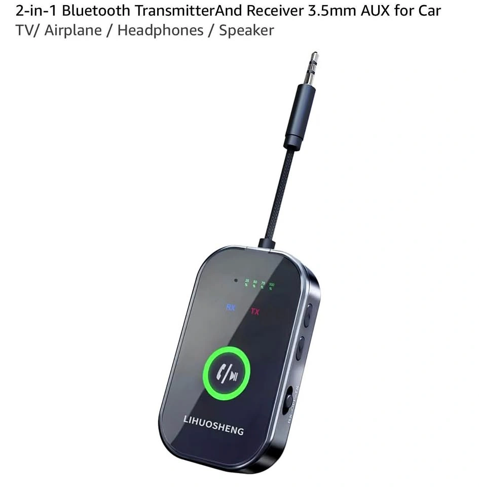 2-in-1 Bluetooth Transmitter and Receiver 3.5mm AUX
