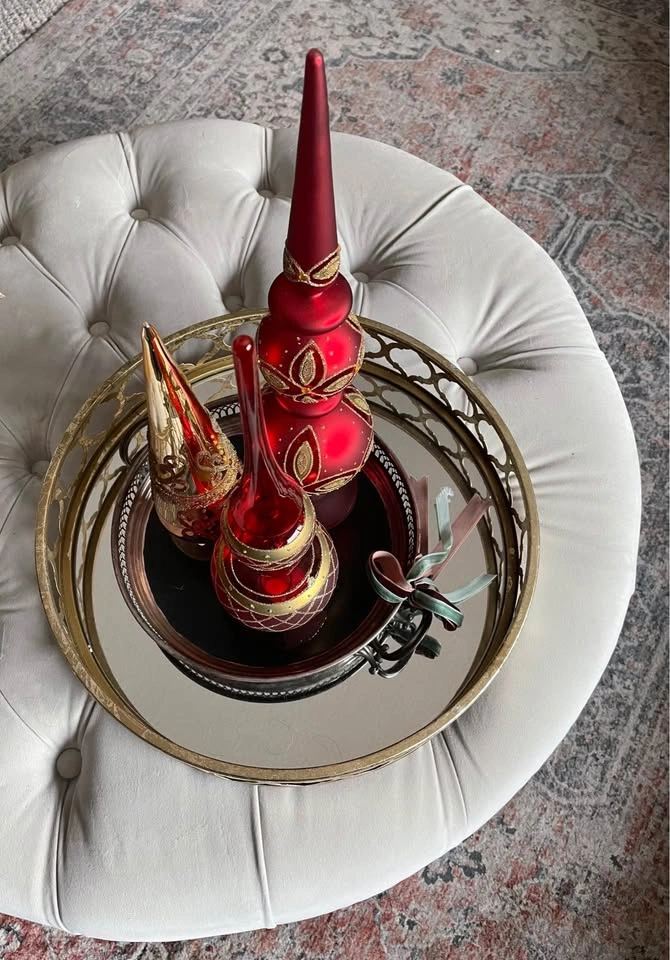Set of 3 tree finials Christmas decor - photo 5