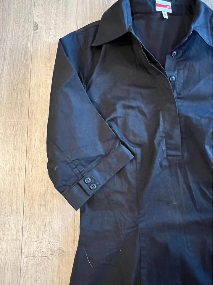 Oasis Black Shirt Dress - photo 4