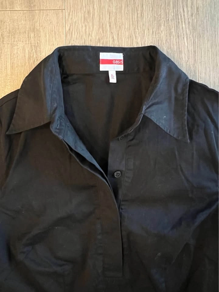 Oasis Black Shirt Dress - photo 5