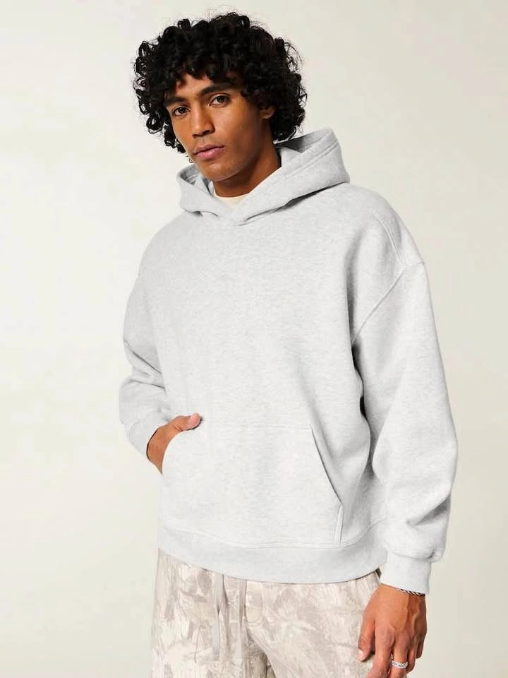 Hollister Boxy Fit Grey Hoodie