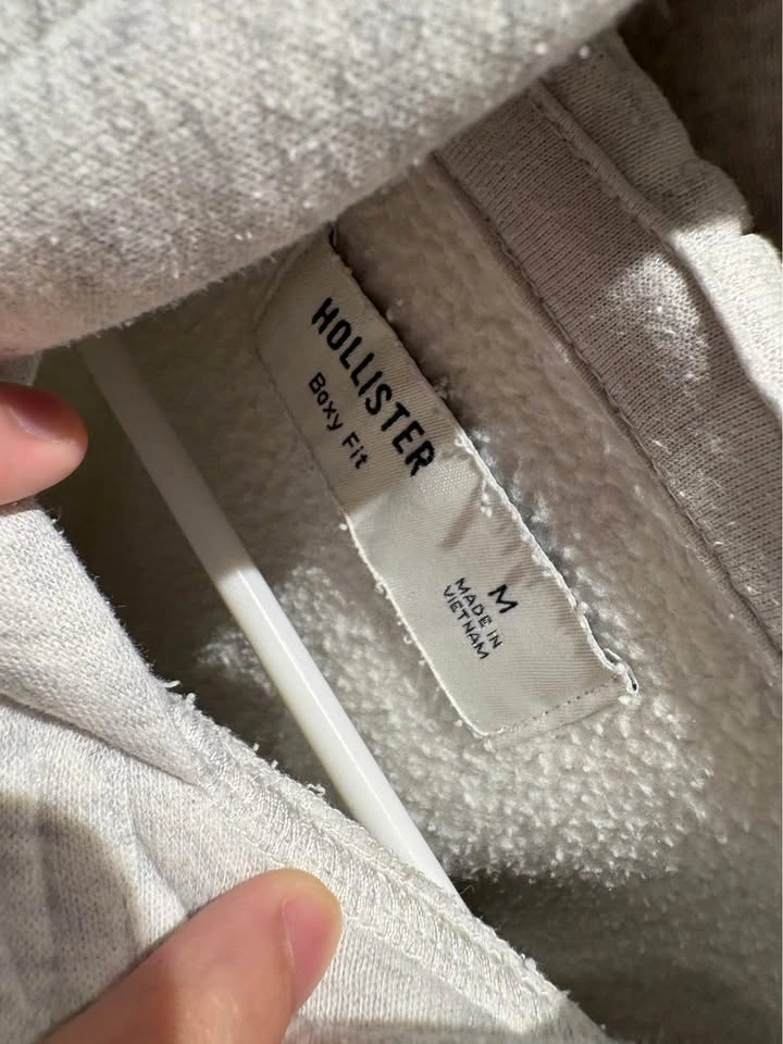 Hollister Boxy Fit Grey Hoodie - photo 3