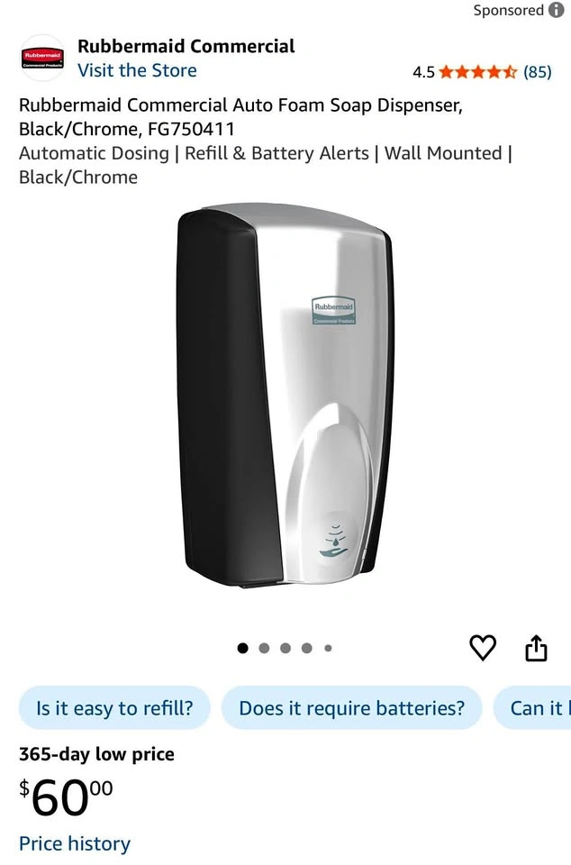 Rubbermaid Commercial Auto Foam Soap Dispenser