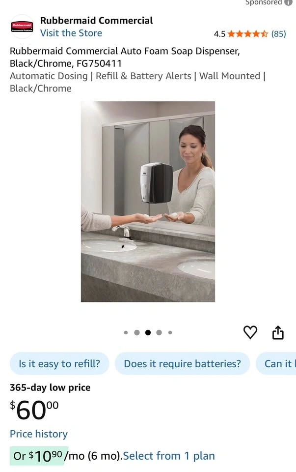 Rubbermaid Commercial Auto Foam Soap Dispenser - photo 2