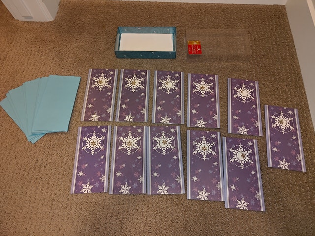 Christmas Holiday Cards w/ Envelope – 11 Count - Snowflake Charm