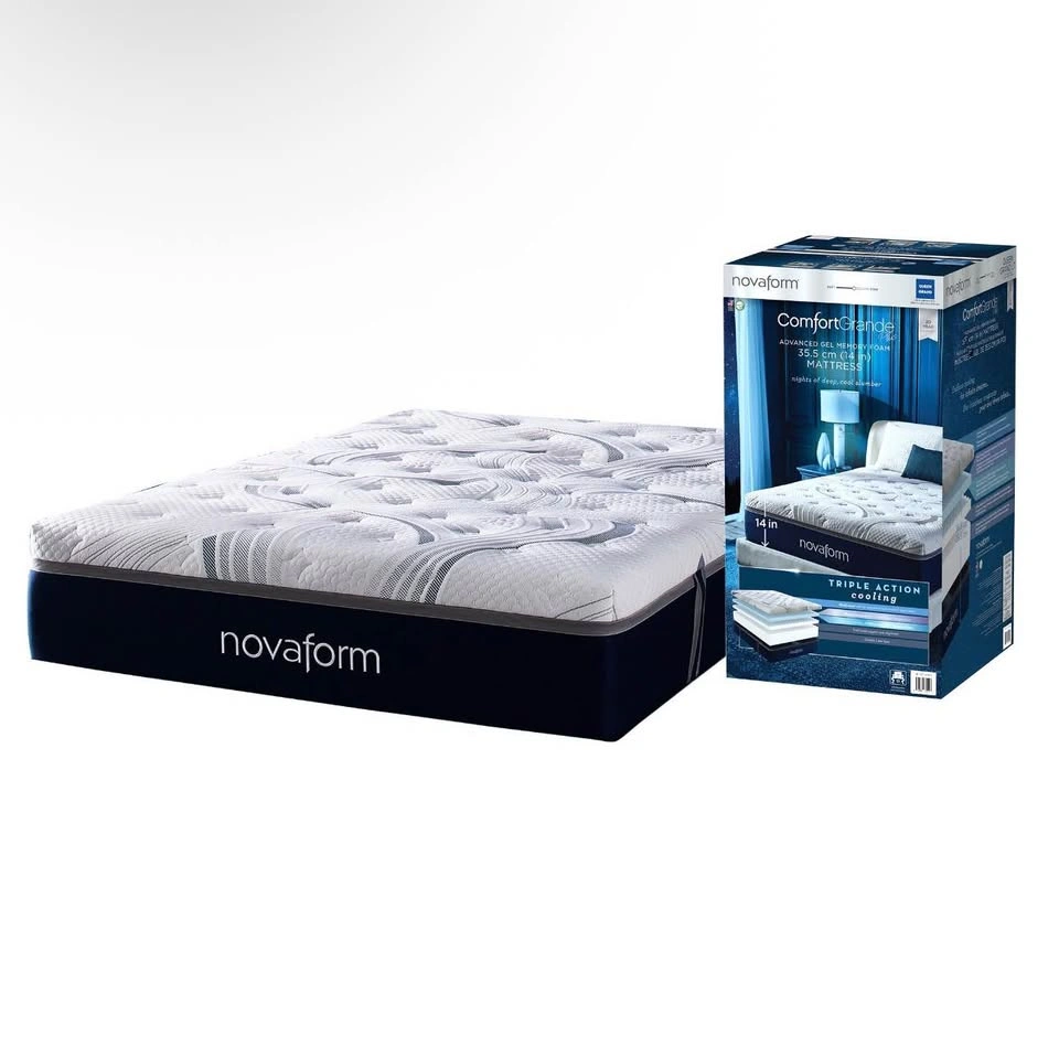 Structube Clarence King Bed frame & Novaform King Mattress - photo 4