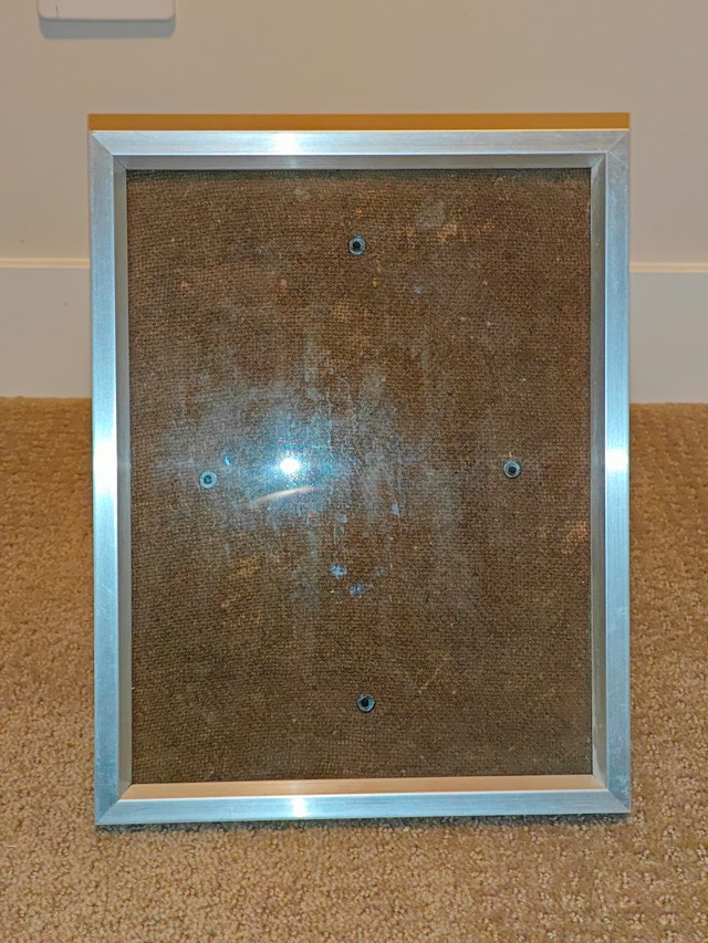 Brushed Aluminum Photo Picture Frame, 8.5" x 11"