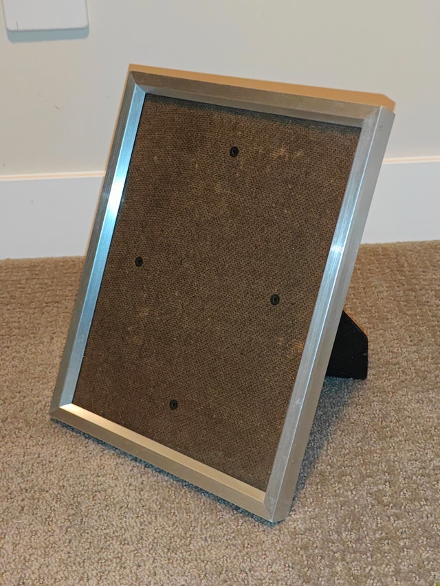 Brushed Aluminum Photo Picture Frame, 8.5" x 11" - photo 2