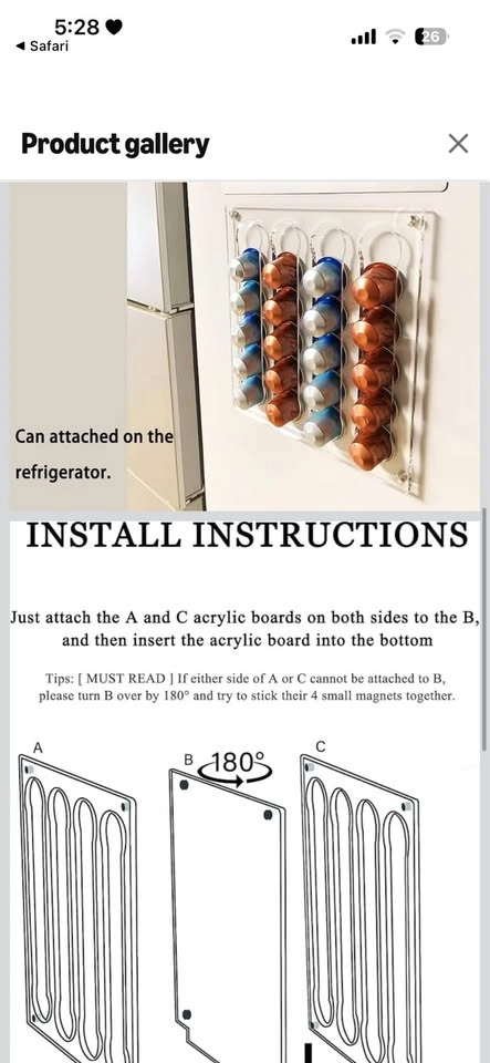 Acrylic Nespresso Original Capsule Holder - photo 3