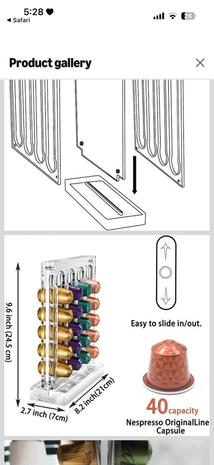 Acrylic Nespresso Original Capsule Holder - photo 4