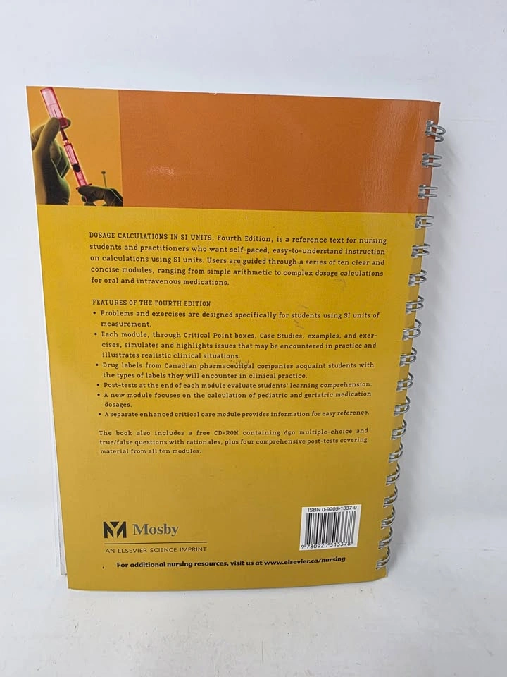 Dosage Calculations in SI Units - 4th Edition - CD Unopened - photo 2