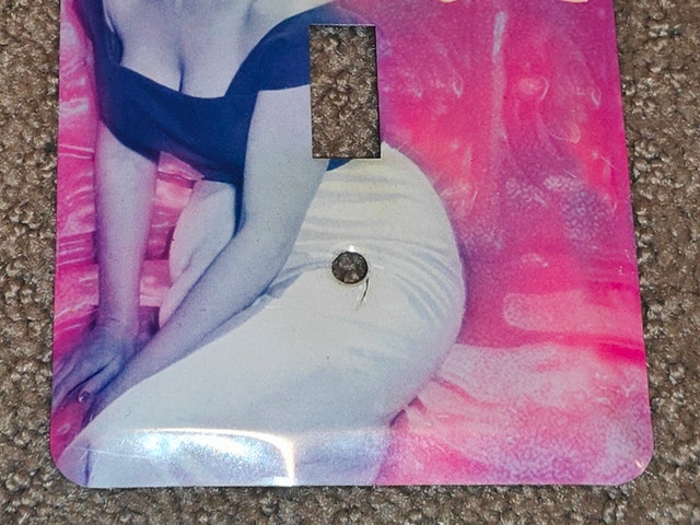 Marilyn Monroe “Want to Be Wonderful” Metal Light Switch Plate - photo 3