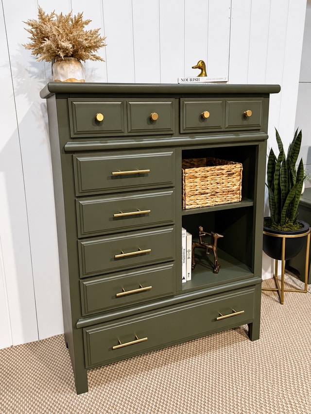 Tall Boy Dresser and Matching Nightstand - photo 3