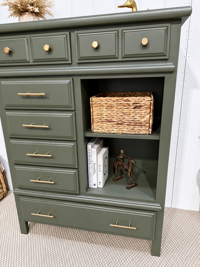 Tall Boy Dresser and Matching Nightstand - photo 4