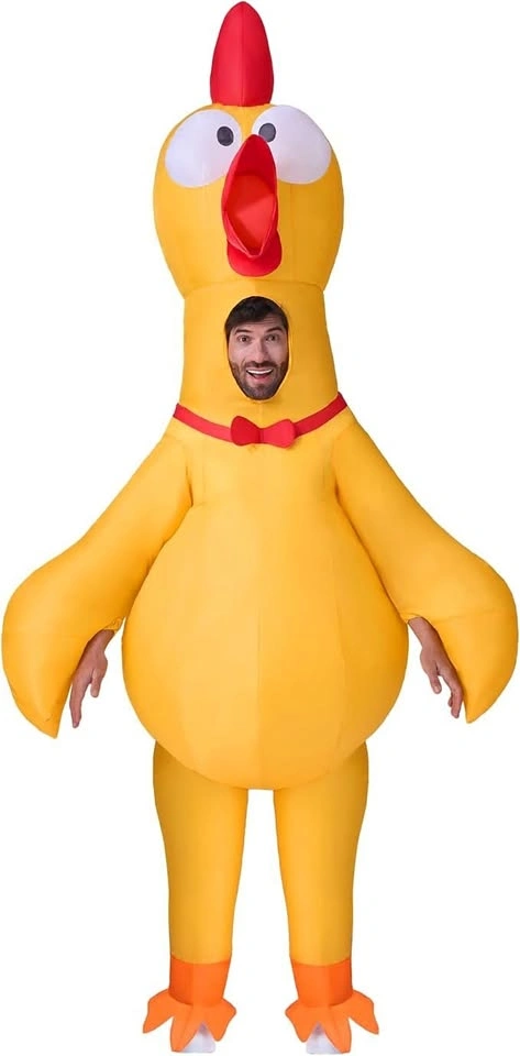 Spooktacular Creations Adult Inflatable Rubber Chicken Costume