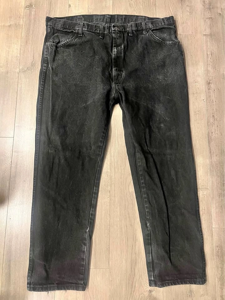 Rustler Black Denim Jeans 44x30