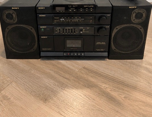 VINTAGE SONY CFD-454 BOOMBOX STEREO – CD PLAYER CASSETTE TAPE - photo 2