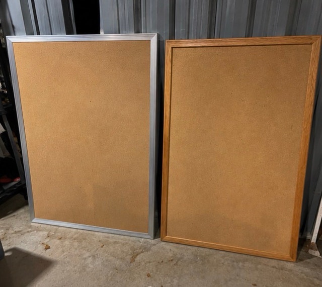 2 LARGE CORK BULLETIN BOARDS 36” x 48” – OFFICE / SCHOOL - photo 2