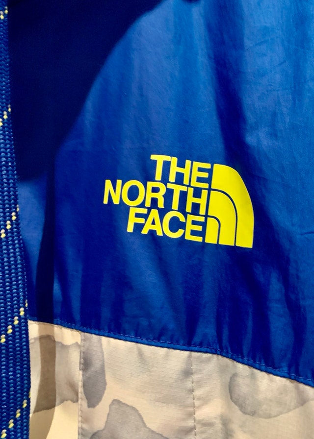 THE NORTH FACE MEN'S CAMO SHELL – MEDIUM – HOODED BLUE / GREY - photo 3