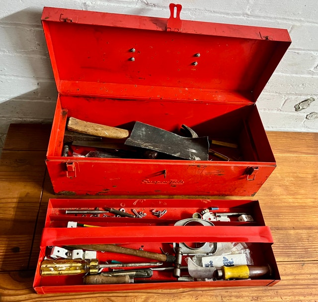 1965 VINTAGE SNAP-ON KRA-24 TOOLBOX + TOOLS - photo 2