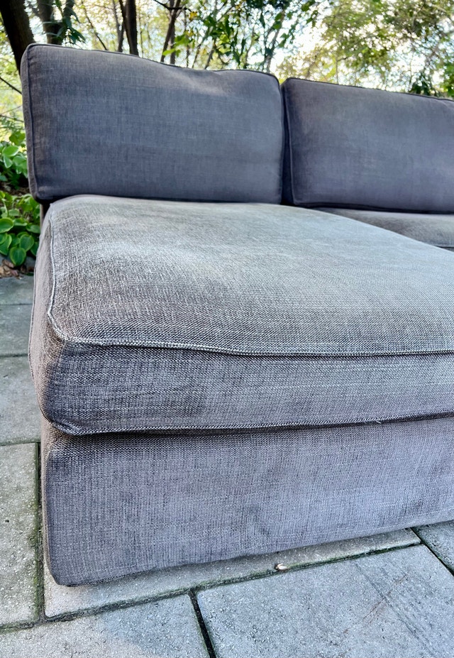 IKEA KIVIK MODULAR SECTIONAL SOFA - Chaise + 2 Seats - Grey - photo 3