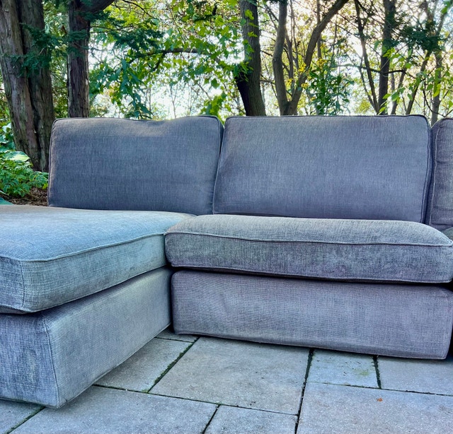 IKEA KIVIK MODULAR SECTIONAL SOFA - Chaise + 2 Seats - Grey - photo 4