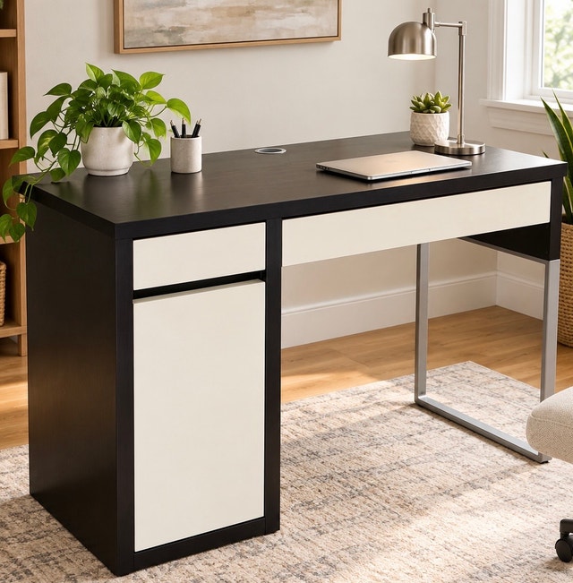 IKEA MICKE Desk - Black-Brown Home Office Desk