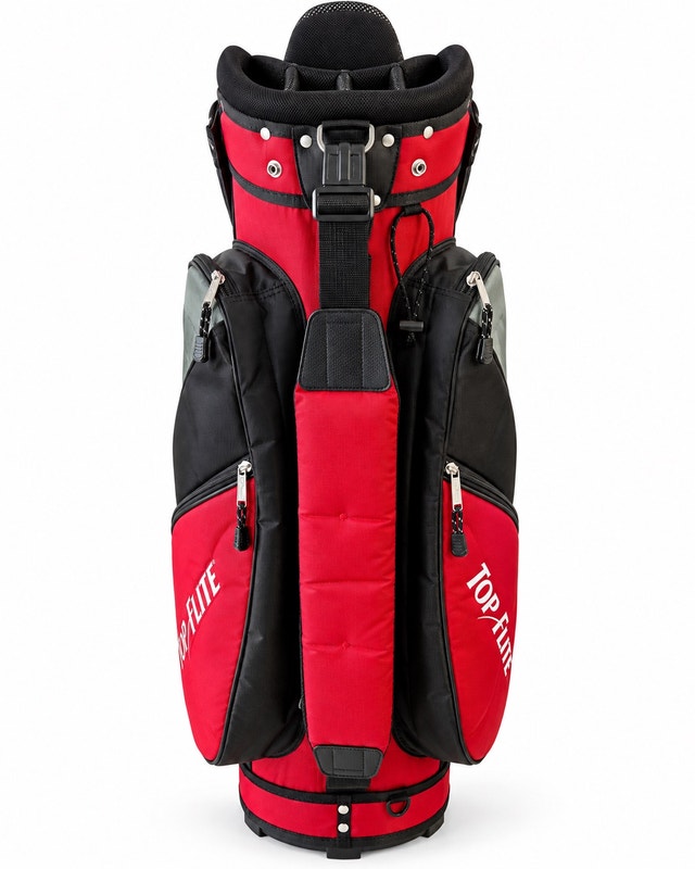 Top Flite Golf Cart Bag - Red - Multi-Pockets & Club Dividers - photo 4