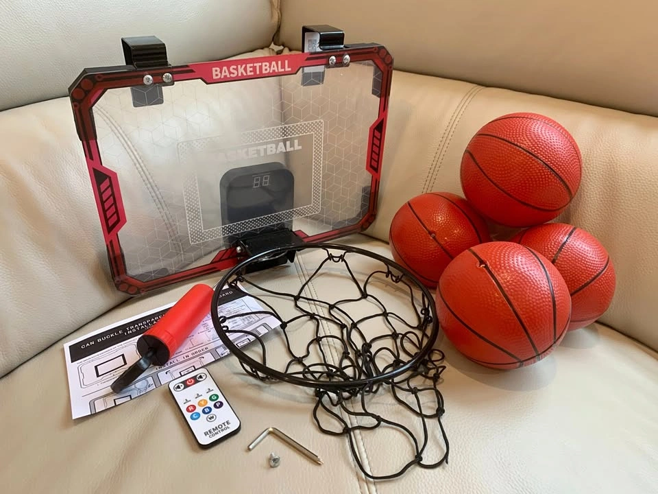 Mini Over-the-door Basketball Hoop with LED Scoreboard