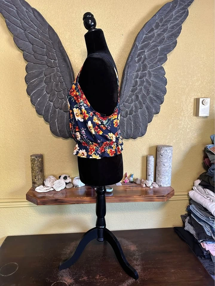 U2B Floral Wrap crop cami Top - photo 4