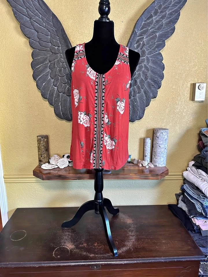 Ricki’s Floral Red tank Top