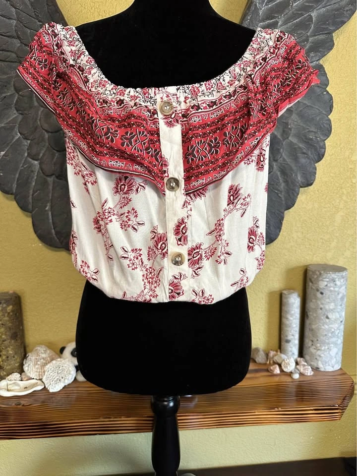 SWS Floral Off-Shoulder Crop Top - photo 2
