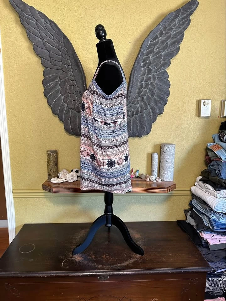 Cleo Multicolor Patterned cold Shoulder Top - photo 4