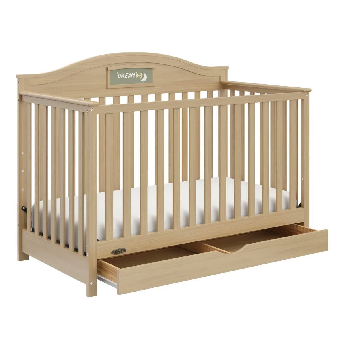 Graco Story 5-in-1 Convertible Crib with Drawer – Driftwood - photo 3