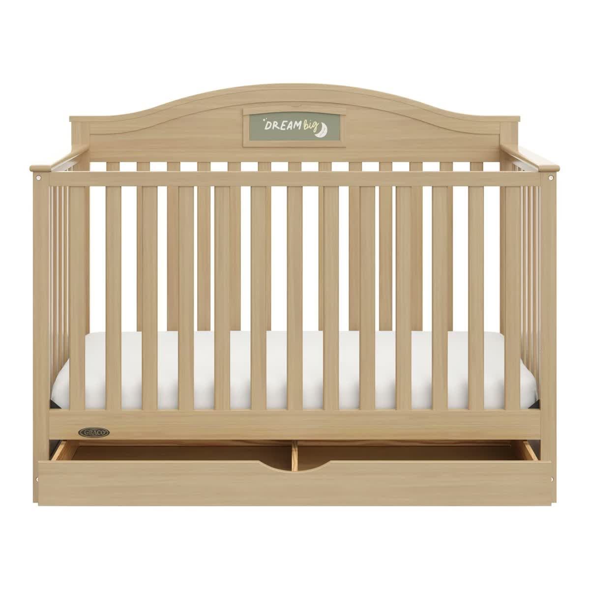 Graco Story 5-in-1 Convertible Crib with Drawer – Driftwood - photo 5