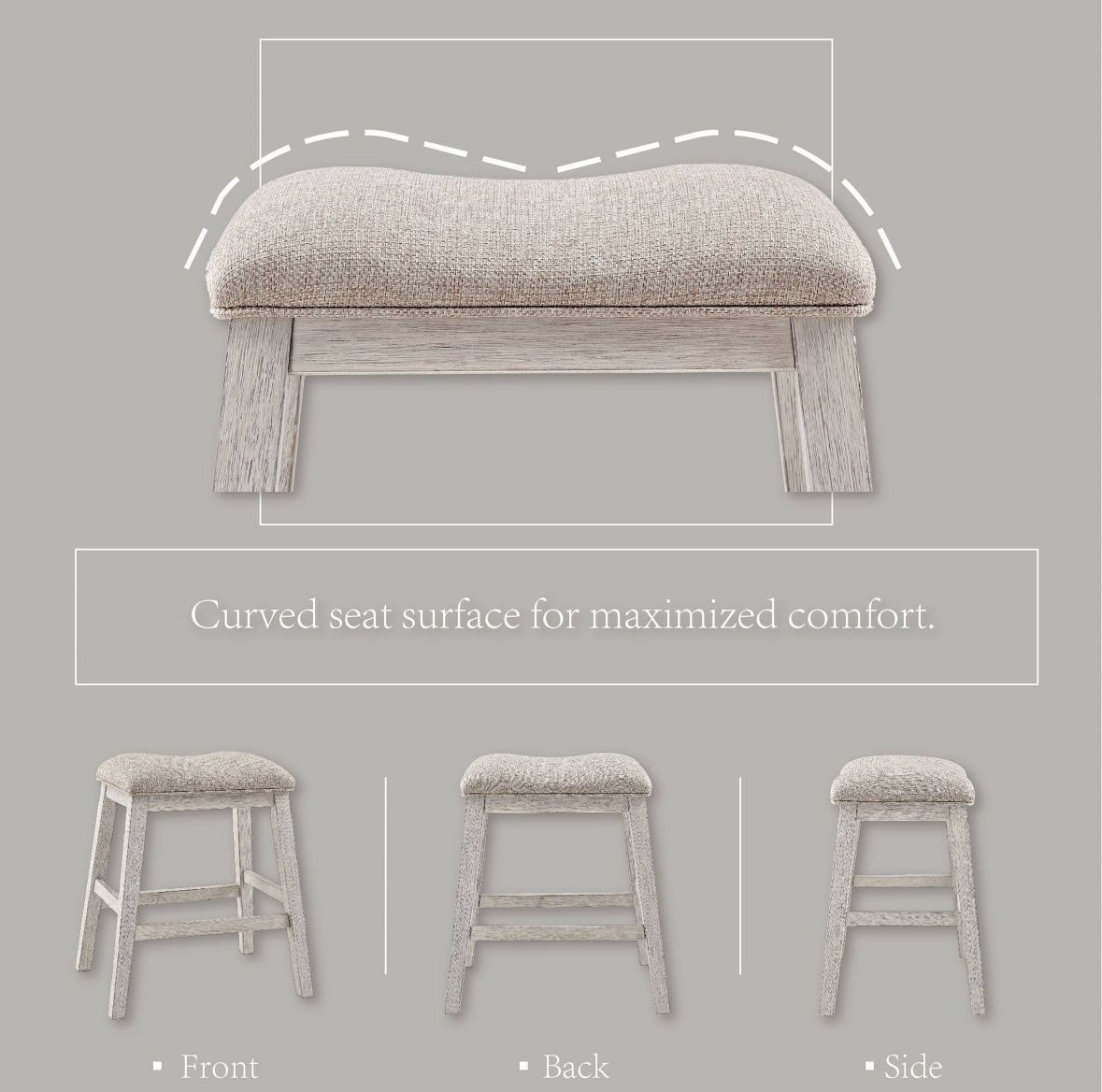Skempton Upholstered Counter Stools, Set of 2 - New - photo 5