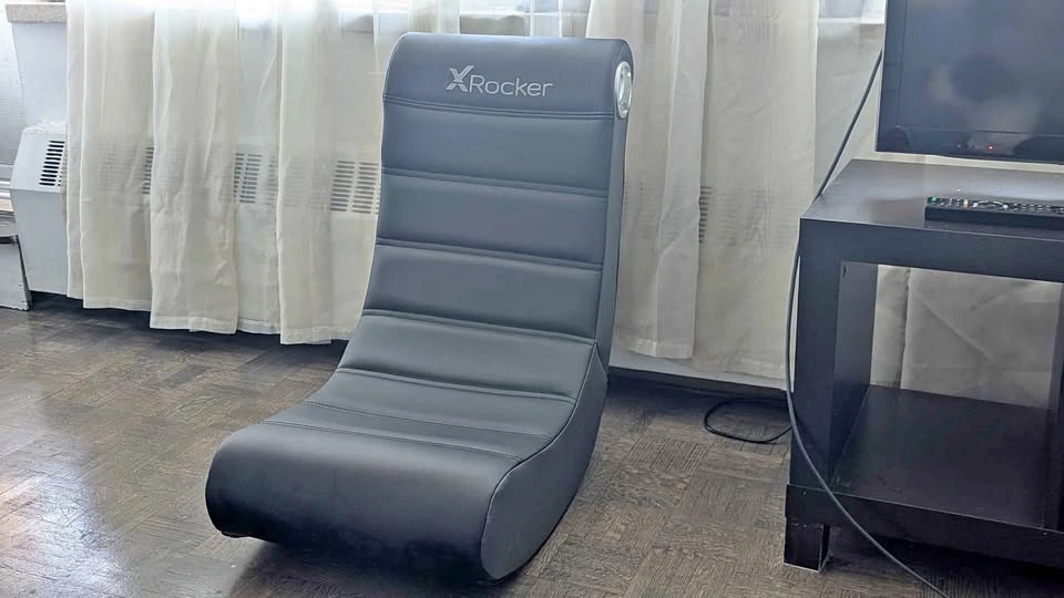 X Rocker Play 2.0 Wired Floor Rocker Gaming Chair – Black