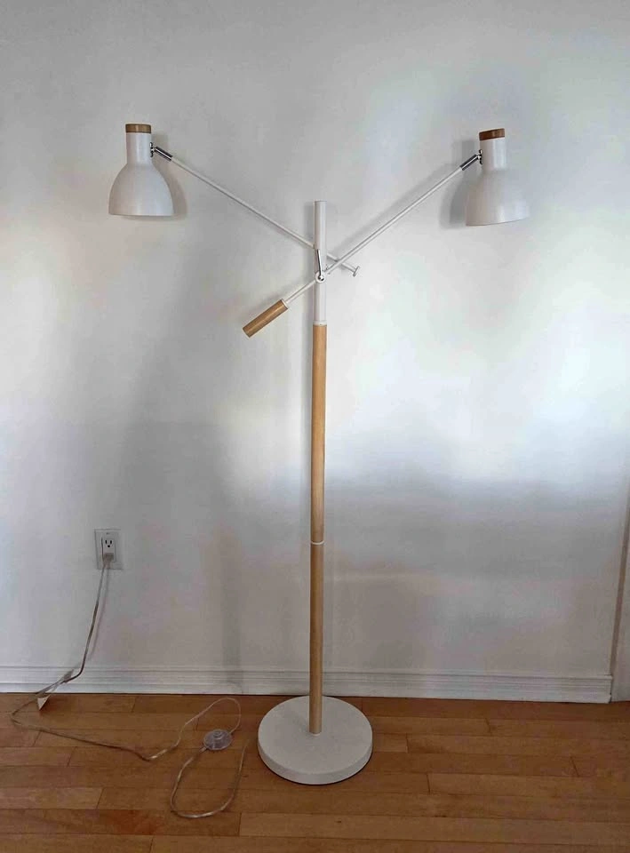 Canvas Floor Lamp + Table Lamp
