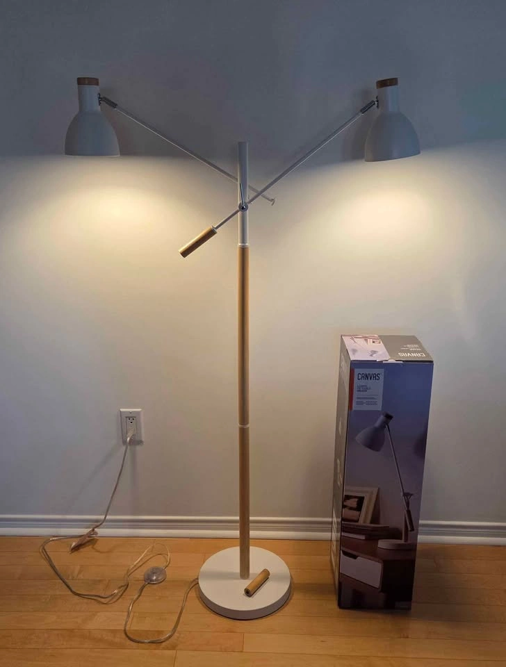 Canvas Floor Lamp + Table Lamp - photo 4