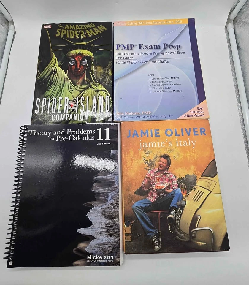 Pre-Calculus, Jamie Oliver, Spider-Man, and Activity Books - photo 3