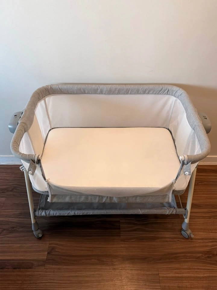 3-in-1 Baby Bassinet / Bedside Sleeper, Grey - photo 2