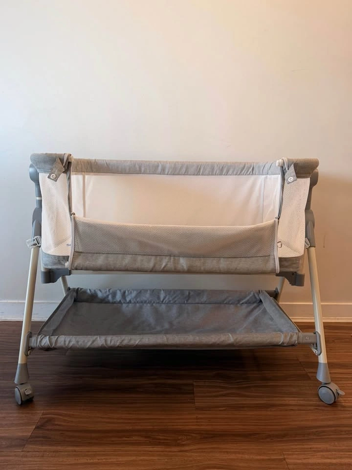 3-in-1 Baby Bassinet / Bedside Sleeper, Grey - photo 3