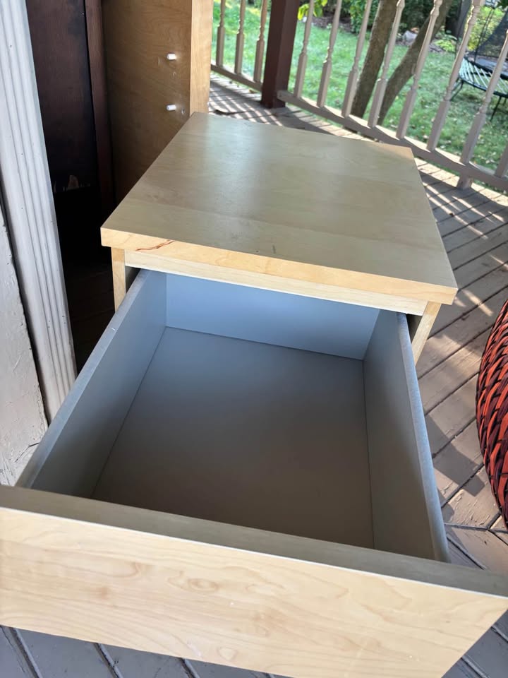 IKEA Full size bed and matching nightstand. Free, pick-up only. - photo 2