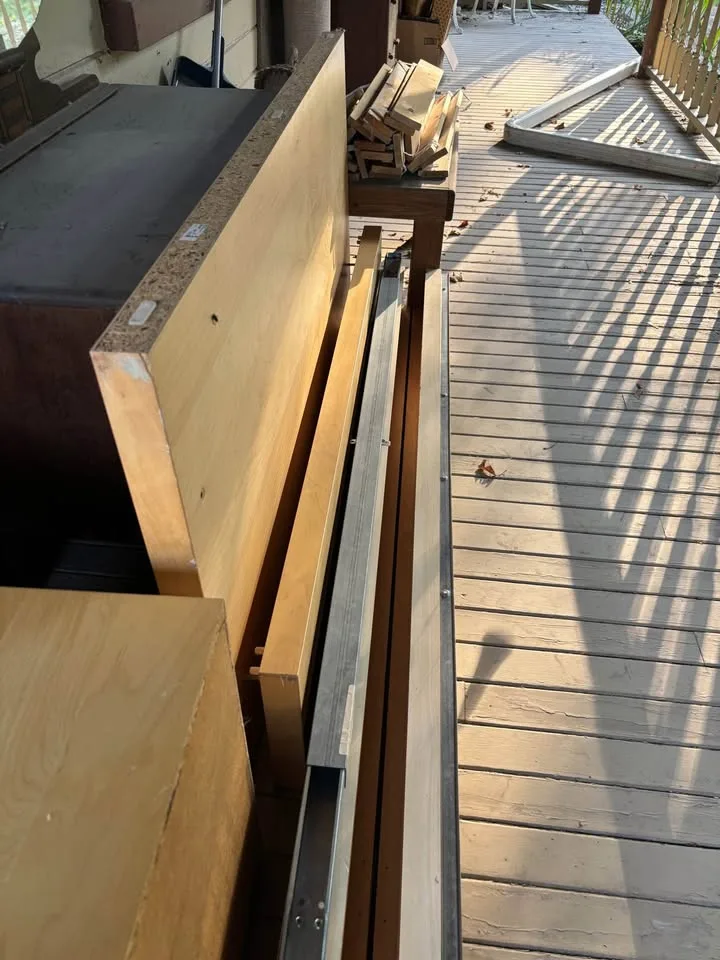 IKEA Full size bed and matching nightstand. Free, pick-up only. image indicator(3)