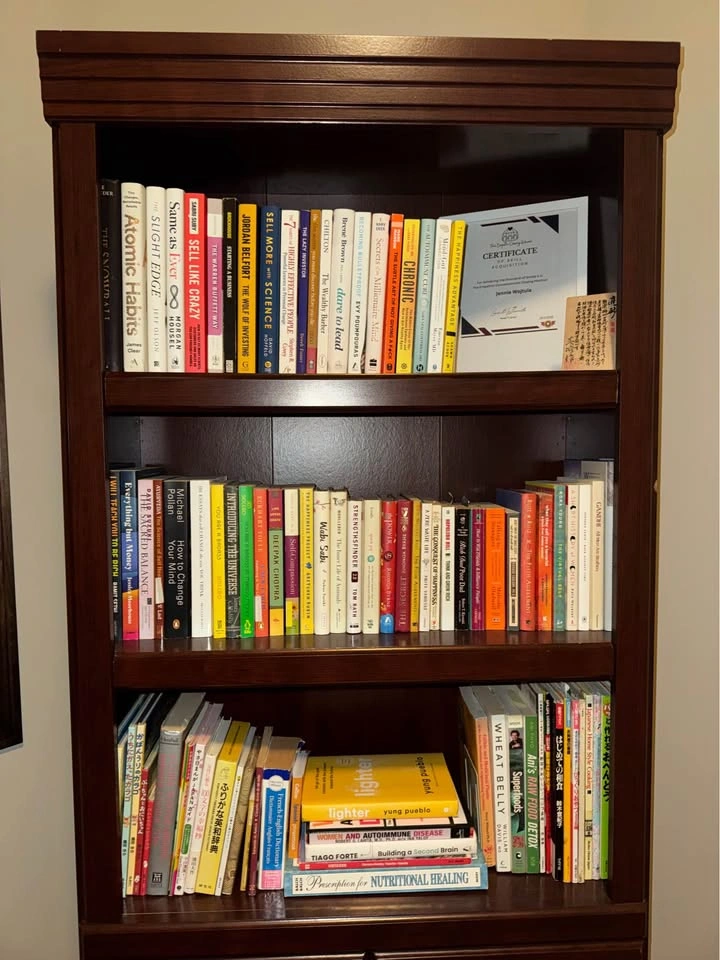 Sauder Heritage Hill 5-Shelf Library Bookcase with Doors - photo 3