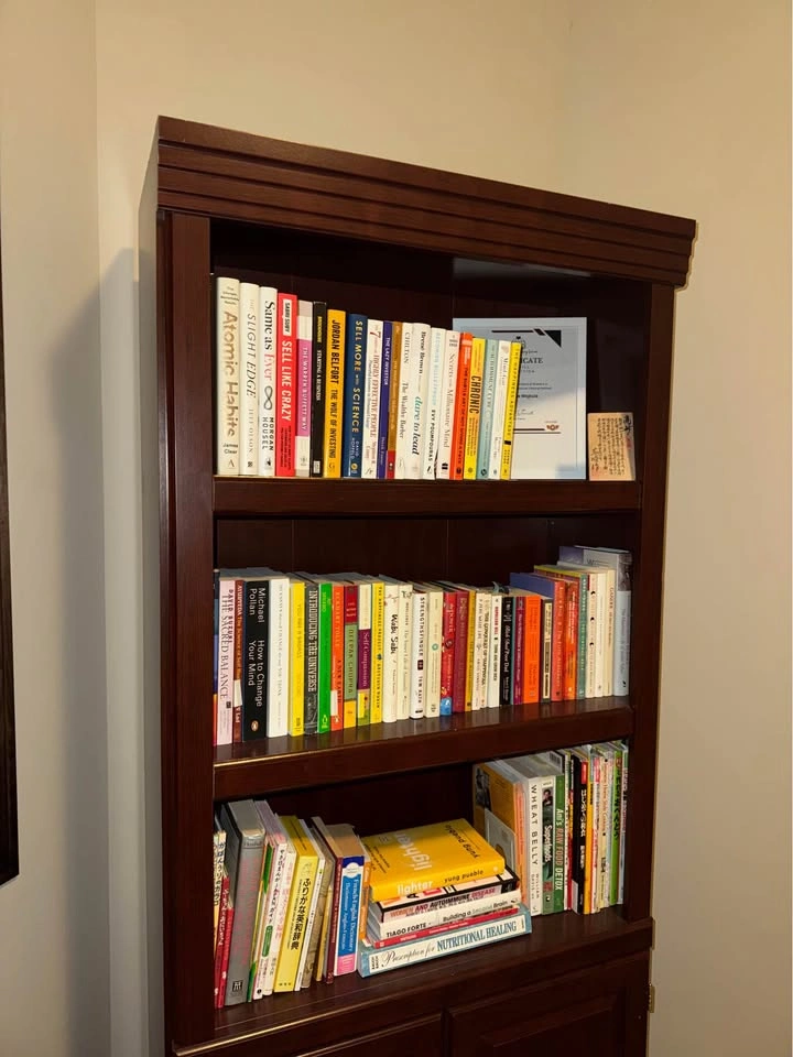 Sauder Heritage Hill 5-Shelf Library Bookcase with Doors - photo 4