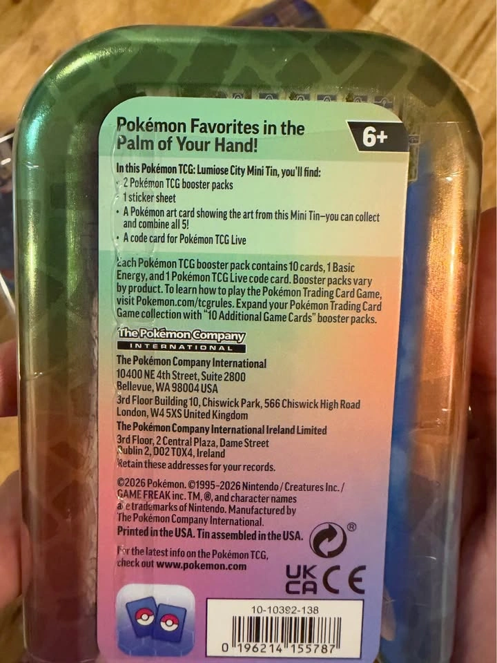 Pokemon TCG: Lumiose City Mini Tin - photo 2
